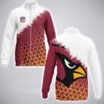 Red Crew Stand Collar Jacket, Team Pride Sport-Inspired Look Jacket HVN1270