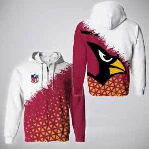 Crimson Flock Zipper Hoodie, Sport Spirit Hoodie HVN1270