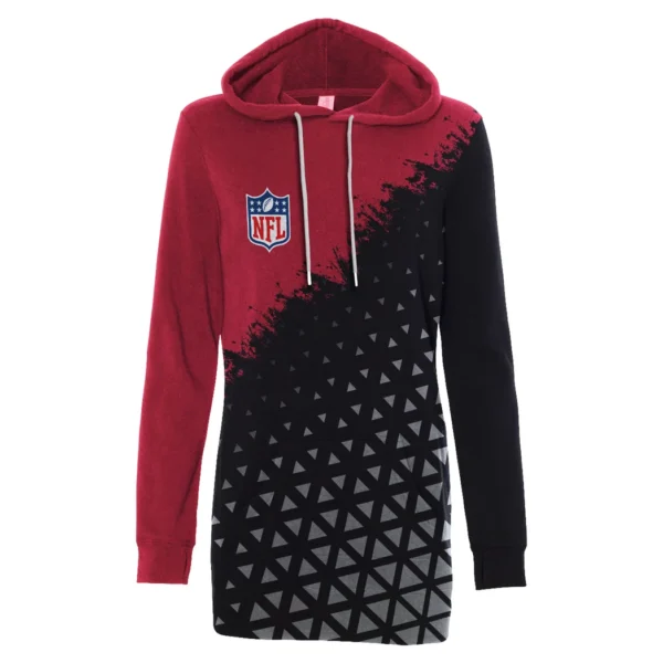 Game Day Fliers Hoodie Dress, Performance Women's Hoodie Dress HVN1270 - Image 2