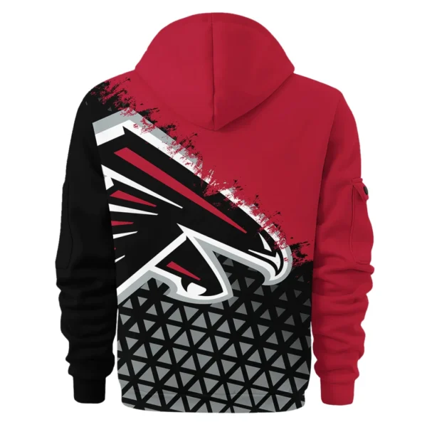 Feathered Army Hoodie Half Zipper, Active Supporter Half-Zip Hoodie HVN1270 - Image 3