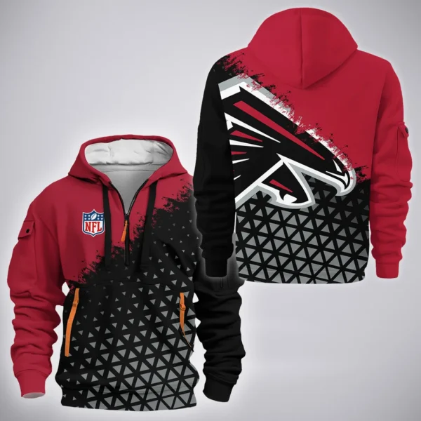 Feathered Army Hoodie Half Zipper, Active Supporter Half-Zip Hoodie HVN1270