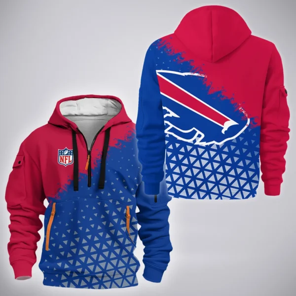 Charge Pride Hoodie Half Zipper, Bold Fan Hoodie HVN1270