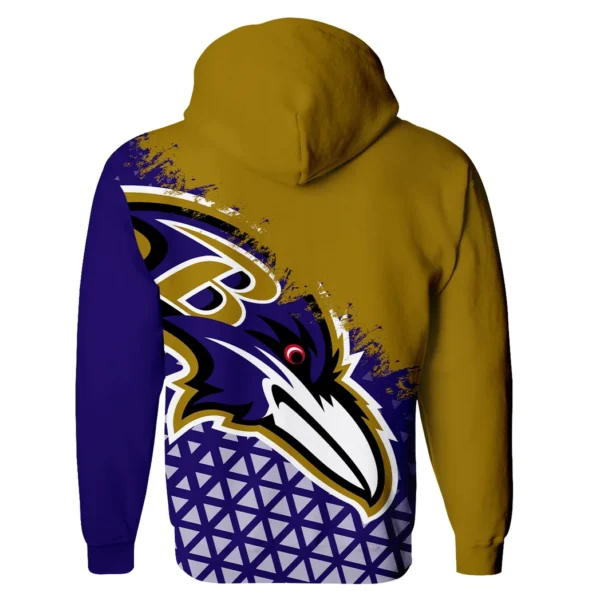 Purple Crew Zipper Hoodie, Game Time Hoodie HVN1270 - Image 3