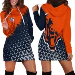 Fan Cubs Squad Hoodie Dress, Casual Women's Hoodie Dress HVN1270
