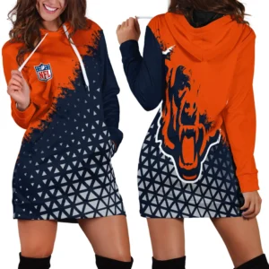 Fan Cubs Squad Hoodie Dress, Casual Women's Hoodie Dress HVN1270