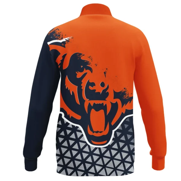 Football Bear Crew Stand Collar Jacket, Durable Style Jacket for Supporters HVN1270 - Image 3