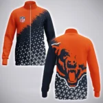 Football Bear Crew Stand Collar Jacket, Durable Style Jacket for Supporters HVN1270