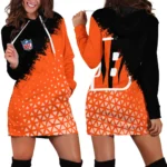Match Day Stripes Hoodie Dress, Sporty Women's Hoodie Dress HVN1270