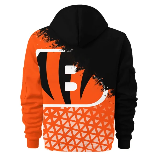 Feline Army Hoodie Half Zipper, Performance Fan Hoodie HVN1270 - Image 3