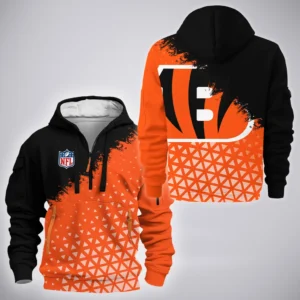 Feline Army Hoodie Half Zipper, Performance Fan Hoodie HVN1270