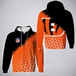 Football Tiger Crew Zipper Hoodie, True Supporter Full-Zip Hoodie HVN1270