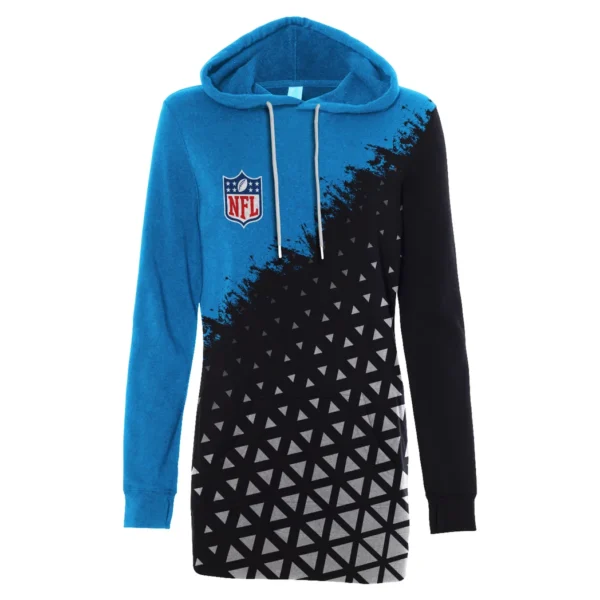 Feline Army Hoodie Dress, Streetwear Women's Hoodie Dress HVN1270 - Image 2