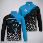 Football Panther Crew Quarter-Zip Sweatshirt, Team Pride Quarter-Zip Sweatshirt HVN1270