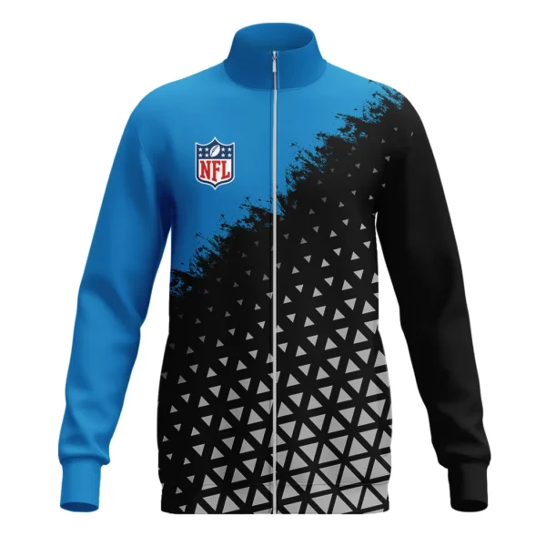 Football Panther Crew Stand Collar Jacket, Bold Game Day Spirit Jacket HVN1270 - Image 2