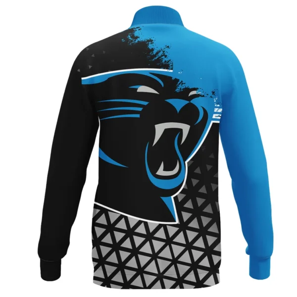 Football Panther Crew Stand Collar Jacket, Bold Game Day Spirit Jacket HVN1270 - Image 3