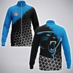 Football Panther Crew Stand Collar Jacket, Bold Game Day Spirit Jacket HVN1270