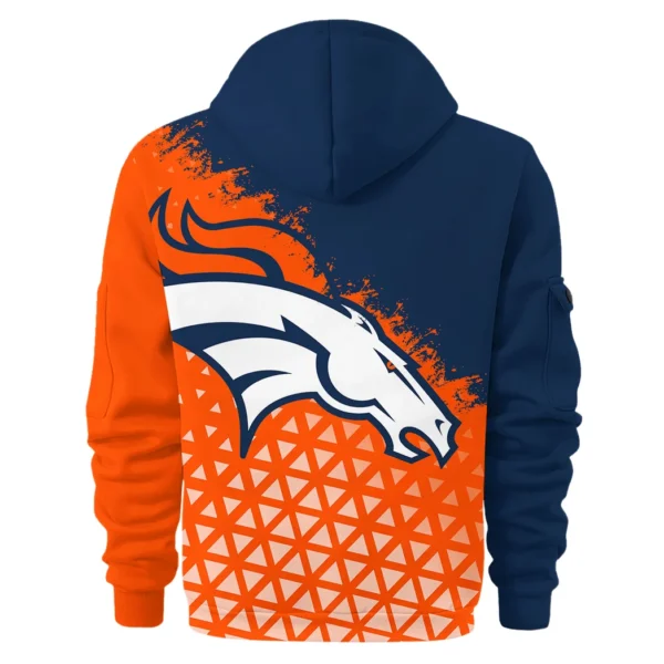 Orange Hooves Hoodie Half Zipper, Active Spirit Hoodie HVN1270 - Image 3