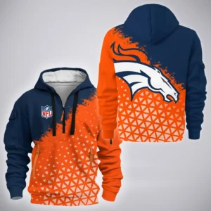 Orange Hooves Hoodie Half Zipper, Active Spirit Hoodie HVN1270