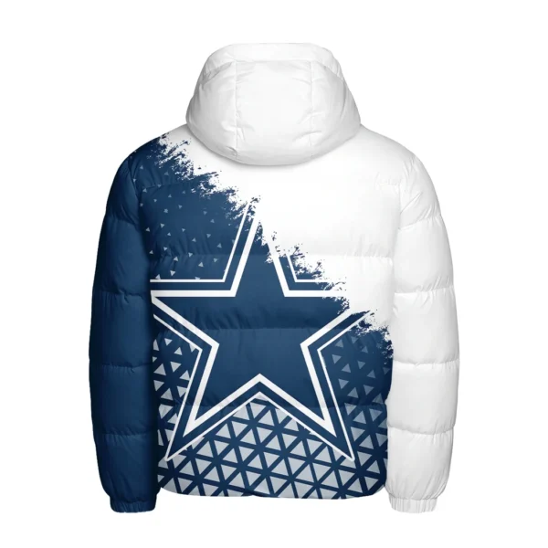 Game Day Spurs Hooded Cotton Jacket, Performance Warmth Fan Jacket HVN1270 - Image 3