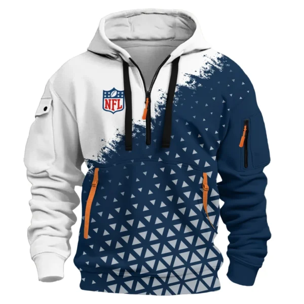 Football Star Crew Hoodie Half Zipper, Game Day Half-Zip Hoodie HVN1270 - Image 2