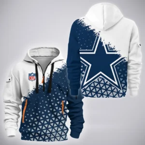 Football Star Crew Hoodie Half Zipper, Game Day Half-Zip Hoodie HVN1270