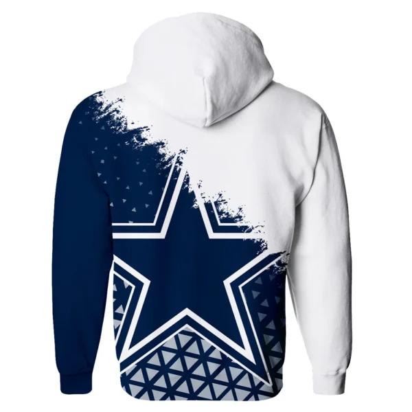 Blue Pride Zipper Hoodie, Game Day Full-Zip Hoodie HVN1270 - Image 3