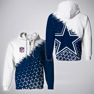 Blue Pride Zipper Hoodie, Game Day Full-Zip Hoodie HVN1270