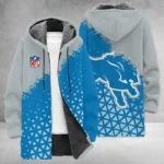 Football Lion Crew Fleece Windbreaker Jacket, Sporty Fan Outerwear HVN1270