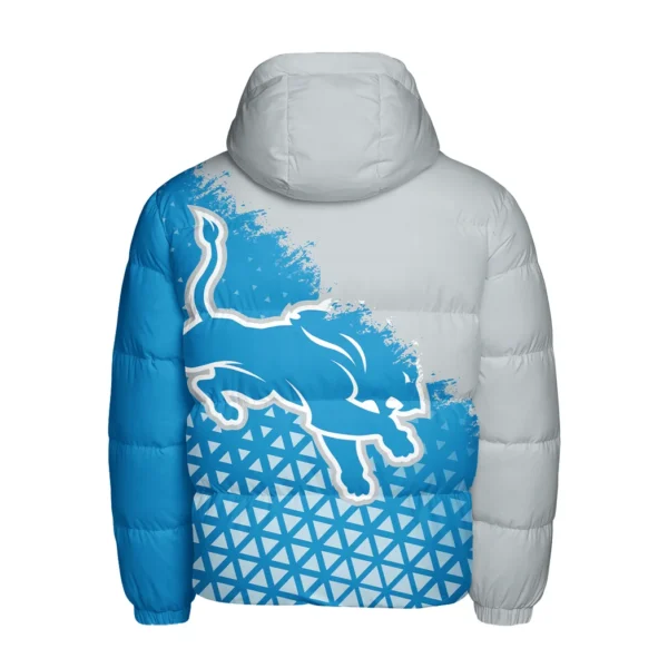 Football Lion Crew Hooded Cotton Jacket, Sport Culture Street Puffer HVN1270 - Image 3