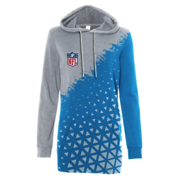 Lion Crew Hoodie Dress, Streetwear Women's Hoodie Dress HVN1270 - Image 2