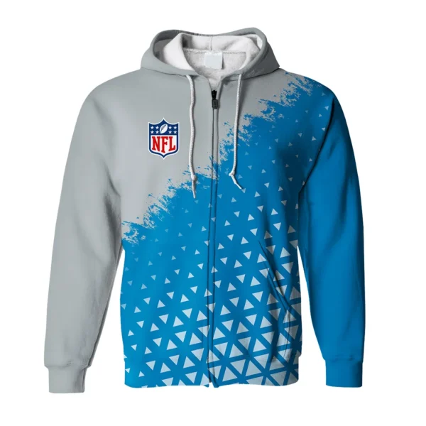 Football Lion Crew Zipper Hoodie, Bold Fan Hoodie HVN1270 - Image 2