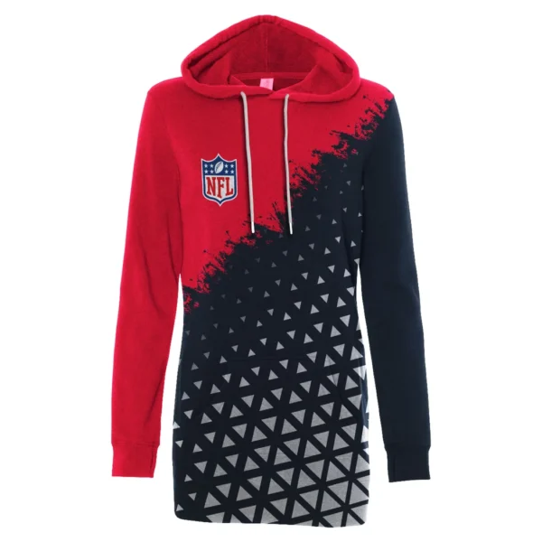 Blue Claws Hoodie Dress, All-Season Hoodie Dress HVN1270 - Image 2