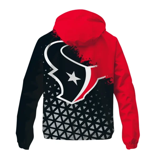Texan Crew Windbreaker Jacket , Lightweight Sports Fan Gear HVN1270 - Image 3