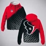 Texan Crew Windbreaker Jacket , Lightweight Sports Fan Gear HVN1270