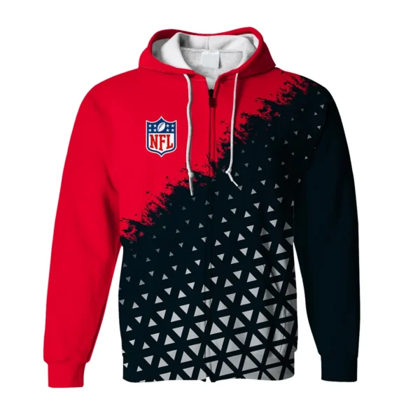 Game Day Squad Zipper Hoodie, Fan Pride Full-Zip Hoodie HVN1270 - Image 2