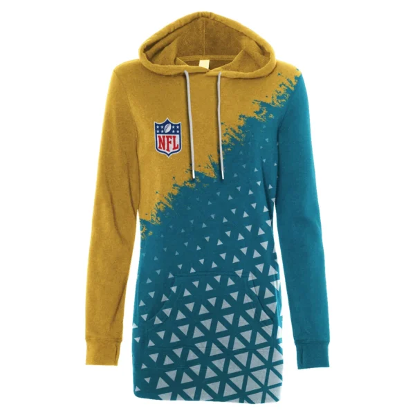 Victory Lightning Hoodie Dress, Sporty Women's Hoodie Dress HVN1270 - Image 2
