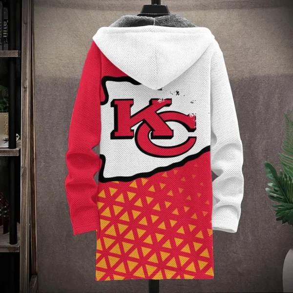 Football Red Crew Fleece Windbreaker Jacket, Everyday Sports Jacket HVN1270 - Image 3