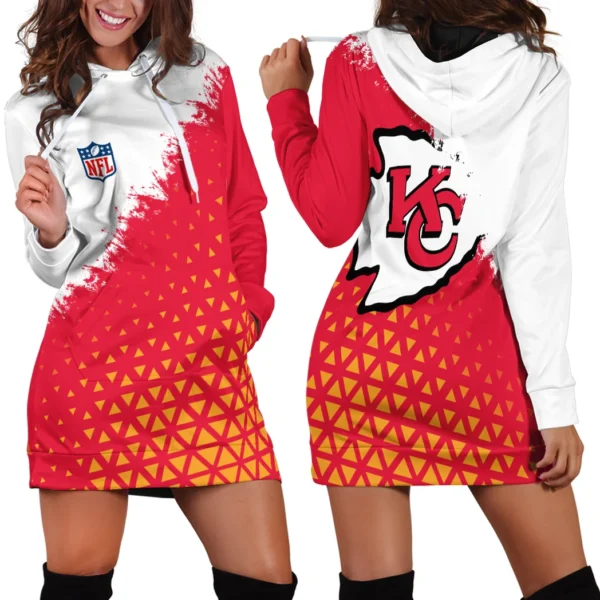 Red Crew Hoodie Dress, Stadium Nights Hoodie Dress HVN1270