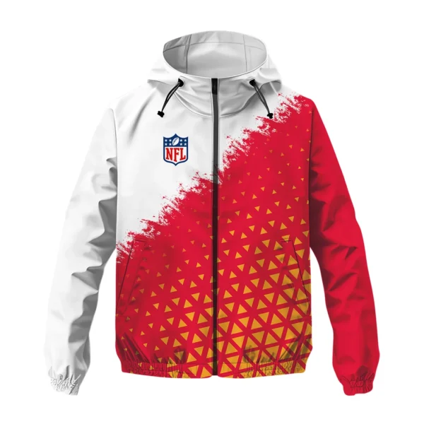 Red Crew Windbreaker Jacket , Game Day Waterproof Jacket HVN1270 - Image 2