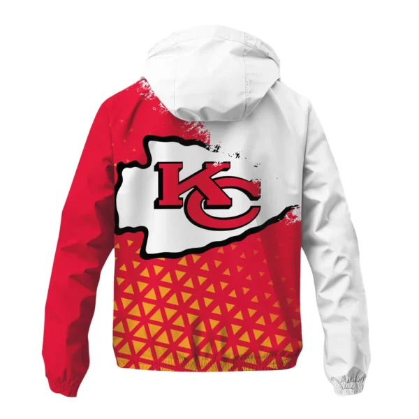 Red Crew Windbreaker Jacket , Game Day Waterproof Jacket HVN1270 - Image 3