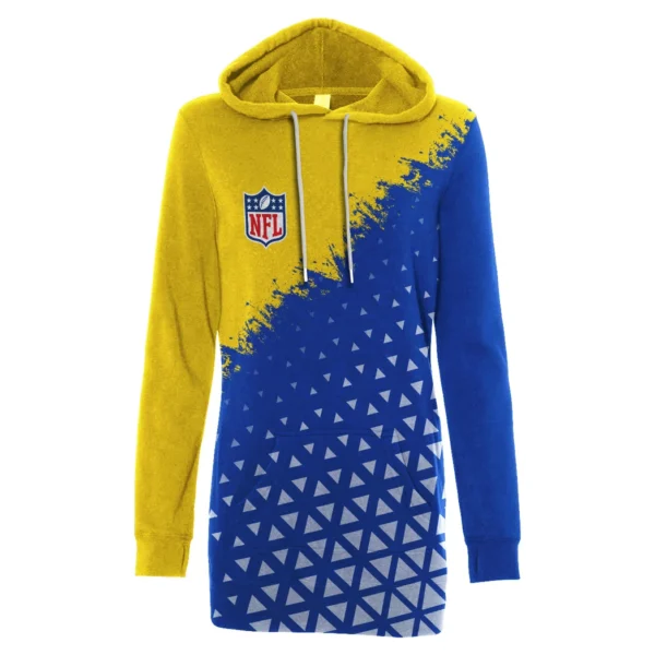 Horned Army Hoodie Dress, Classic Women's Hoodie Dress HVN1270 - Image 2