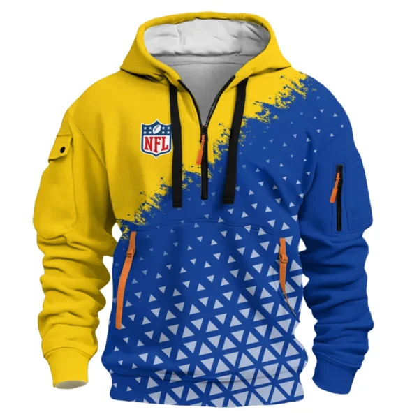 Midnight Patriots Hoodie Half Zipper, Sport Spirit Hoodie HVN1270 - Image 2