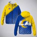 Blue Horns Windbreaker Jacket , All-Weather Fan Waterproof HVN1270
