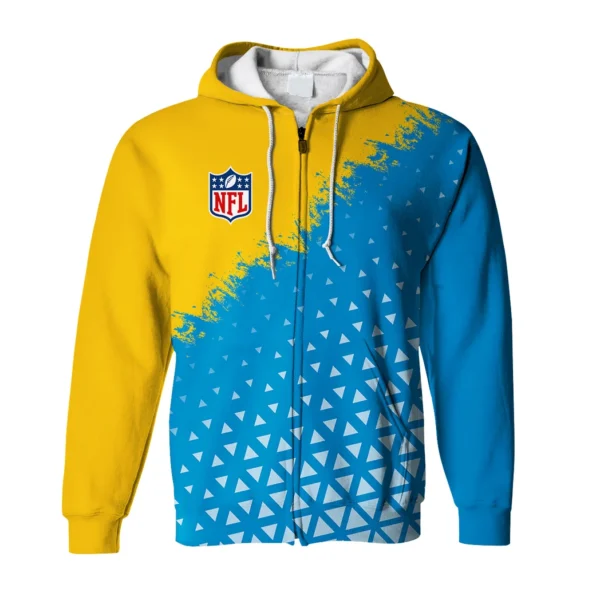 Bolt Crew Zipper Hoodie, Supporter Style Full-Zip Hoodie HVN1270 - Image 2