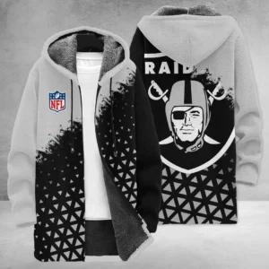 Black Blades Fleece Windbreaker Jacket, Sporty Fleece Outerwear HVN1270