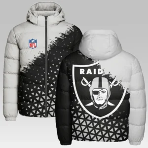 Silver Crew Hooded Cotton Jacket, Bold Spirit Supporter Coat HVN1270