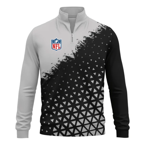 Silver Crew Quarter-Zip Sweatshirt, Game Day Quarter-Zip Comfort HVN1270 - Image 2