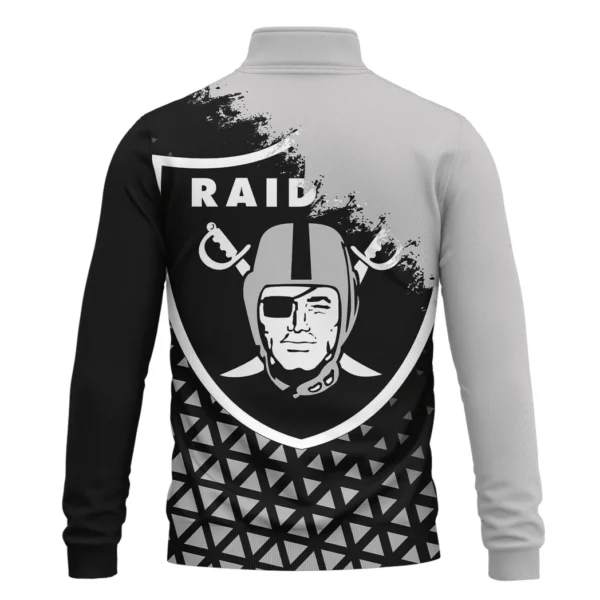 Silver Crew Quarter-Zip Sweatshirt, Game Day Quarter-Zip Comfort HVN1270 - Image 3
