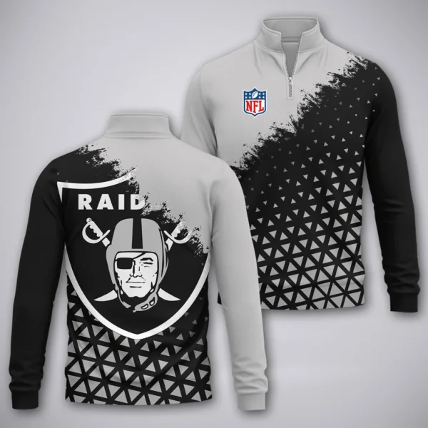 Silver Crew Quarter-Zip Sweatshirt, Game Day Quarter-Zip Comfort HVN1270