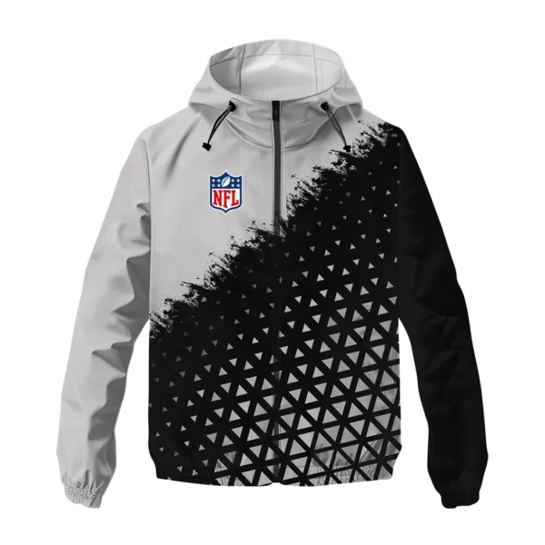 Silver Crew Windbreaker Jacket , Fan Lifestyle Jacket HVN1270 - Image 2